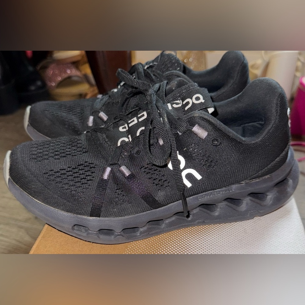 On Running Black and Gray Sneakers
